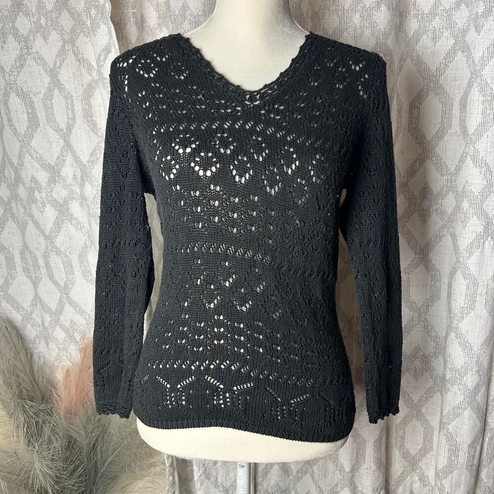 Ralph-lauren Women's Black and Grey Jumper